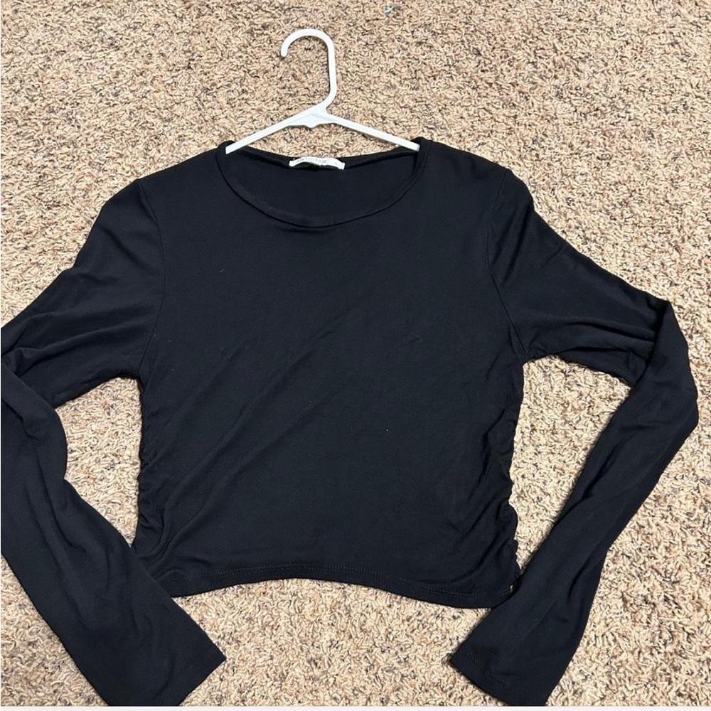 Classic Black Long Sleeve Women's Top